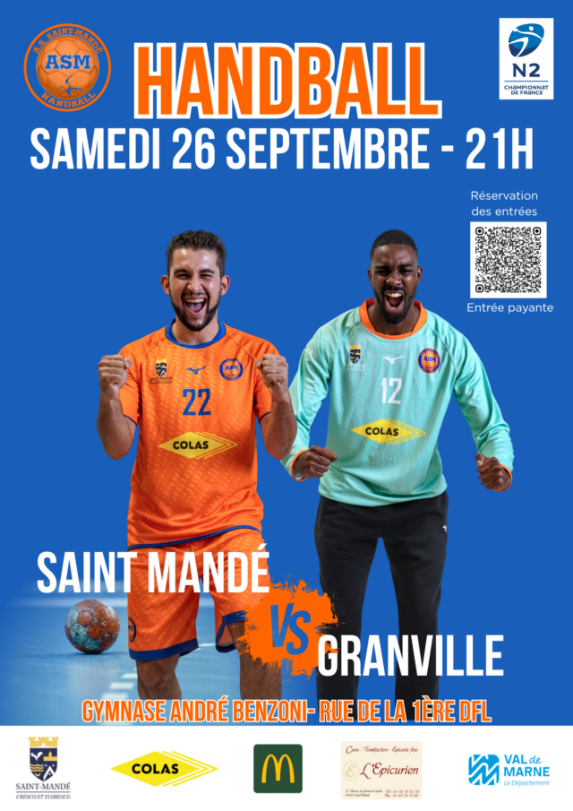 ASM vs GRANVILLE – SAM 26/09 Championnat Nationale 2