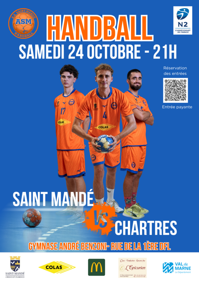 ASM vs CHARTRES – SAM 24/10 Championnat Nationale 2